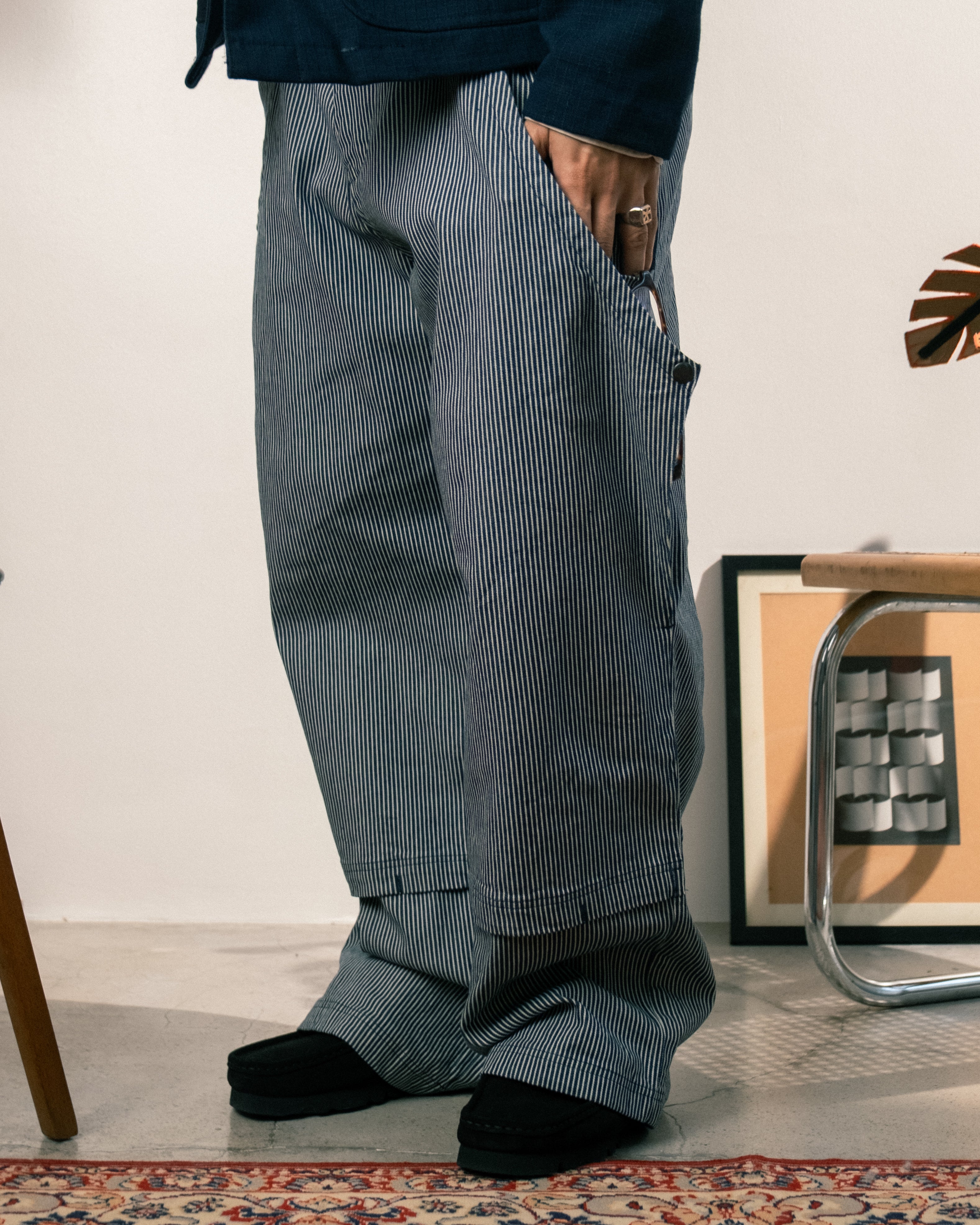 Double Knee Pants (Hickory Stripe)
