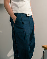 Pleated Zip Pants (Denim)