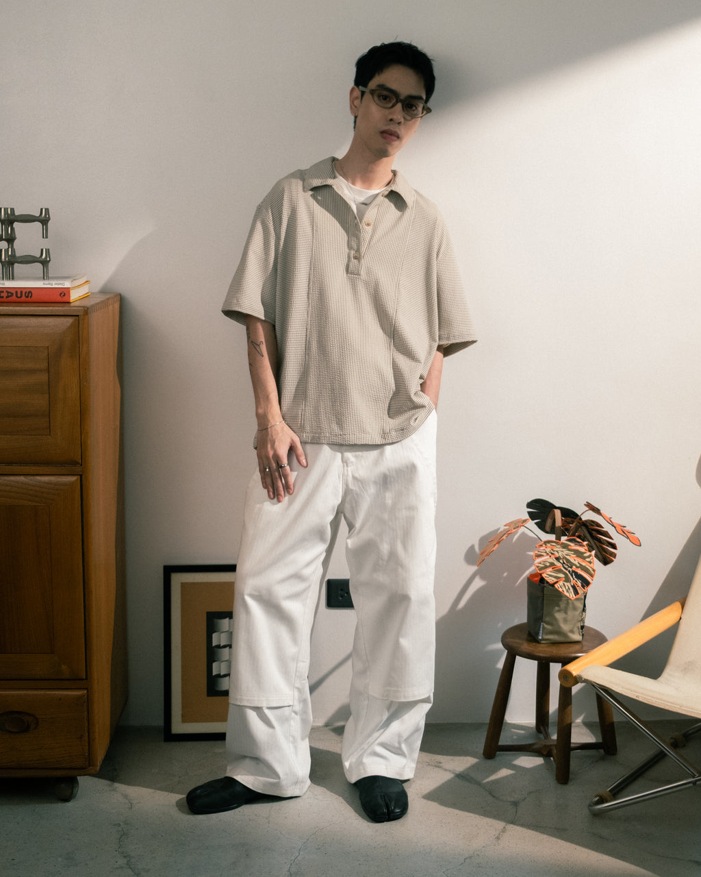 Double Knee Pants (Herringbone)