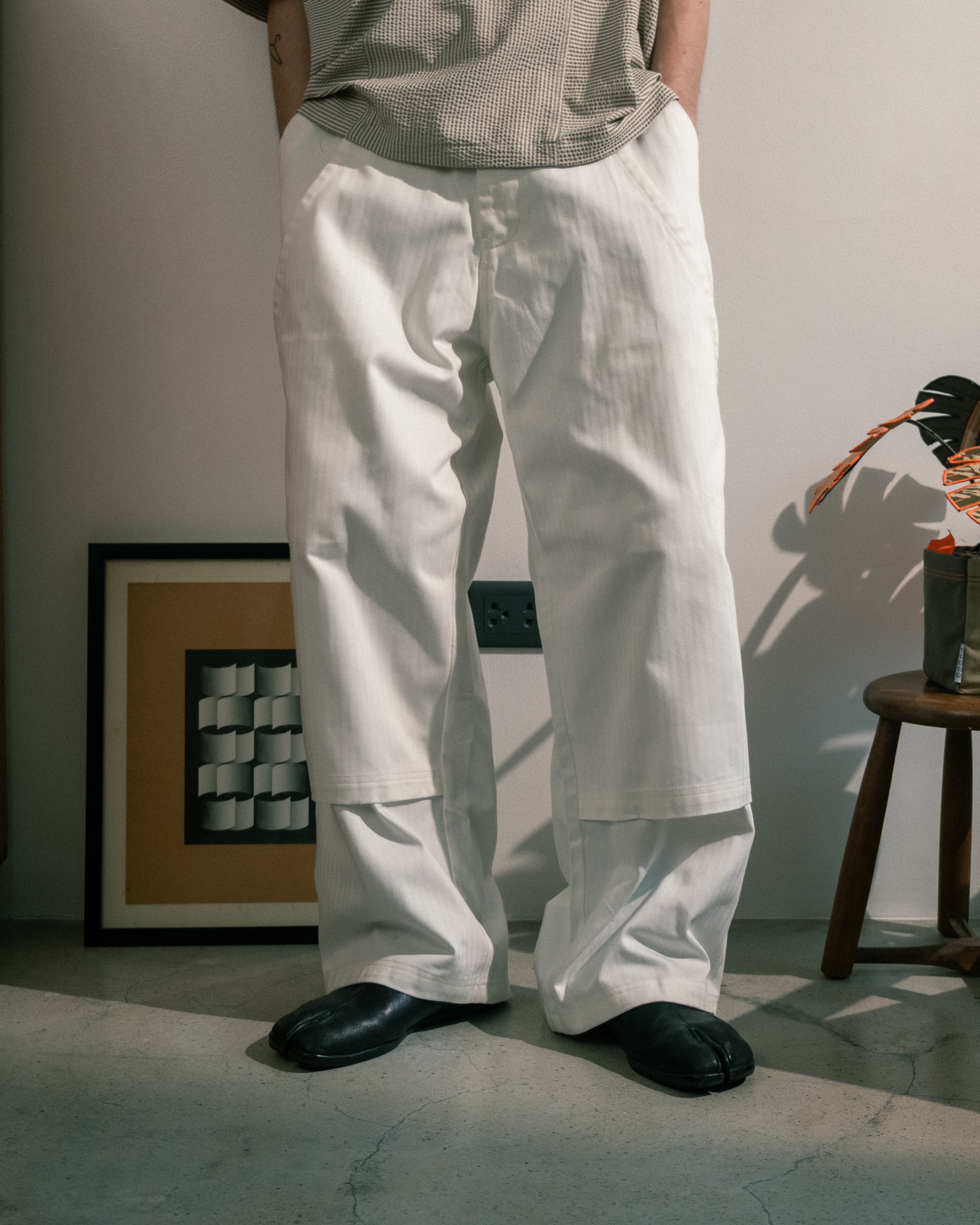 Double Knee Pants (Herringbone)