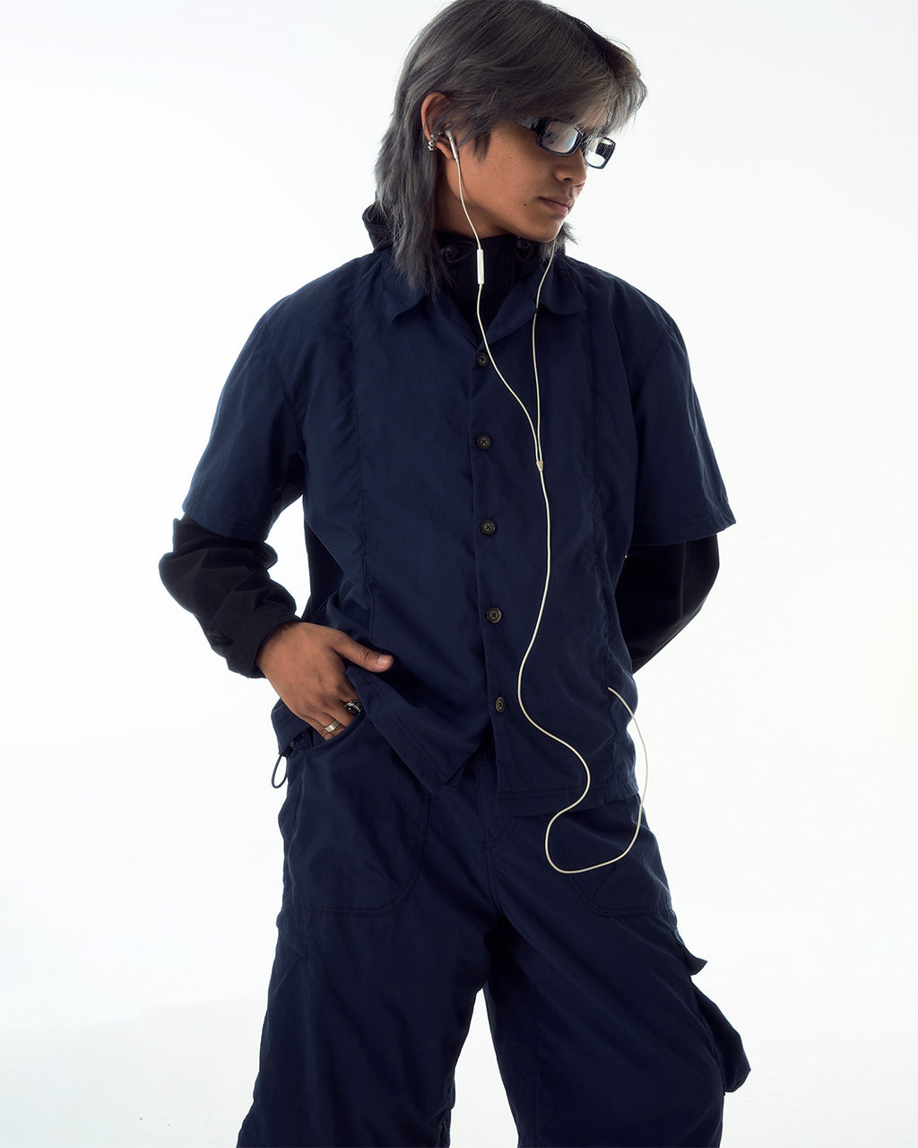 Vented Polo (Navy)