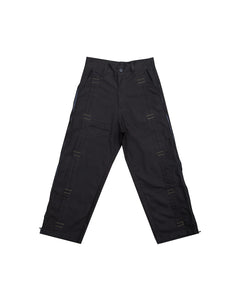 Pleated Zip Pants (Black)